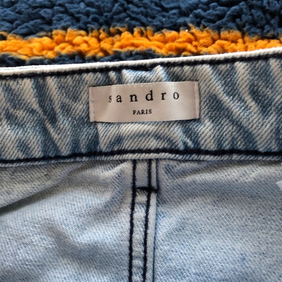 SANDRO PARIS Denim Mini William Skirt - Picture 10 of 16